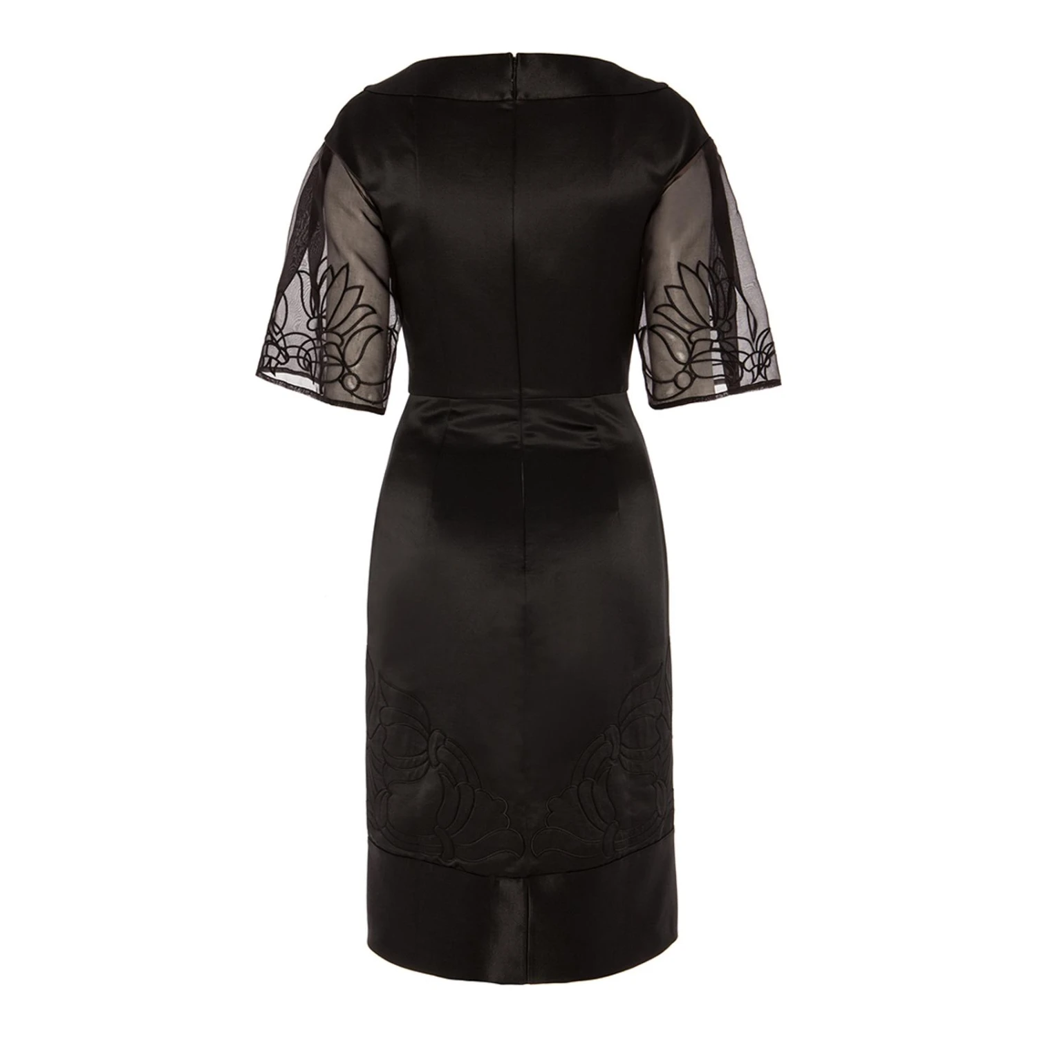 Temperley London Black Angeles Embroidered Silk/Cotton Blend Dress 4 Temperley London Black Angeles Embroidered Silk/Cotton Blend Dress - Image 2