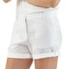 Vilebrequin White Mid Length Linen Shorts