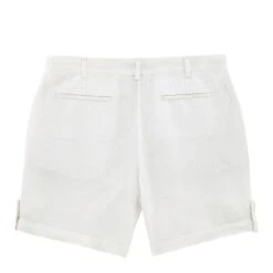 Vilebrequin White Mid Length Linen Shorts -Exquisite Clothing 16793208 4