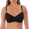 Fantasie Black Marseille UW Gathered Full Cup Bikini Top