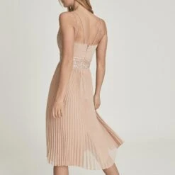 Reiss Nude Emma Pleated Dress -Exquisite Clothing 17670444 2