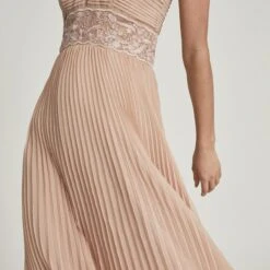 Reiss Nude Emma Pleated Dress -Exquisite Clothing 17670444 3