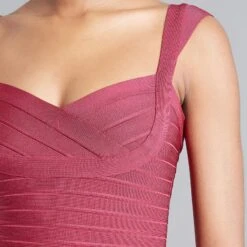 Herve Leger Raspberry Bandage Mini Dress -Exquisite Clothing 17770661 4