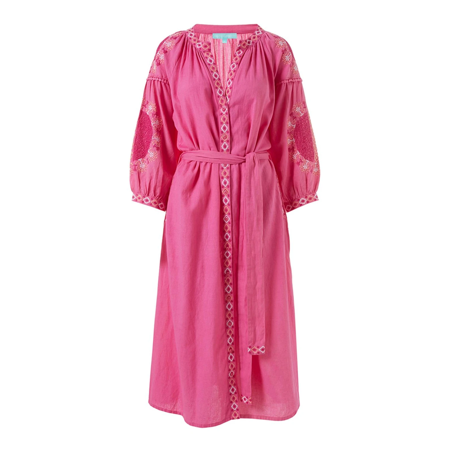 Melissa Odabash Flamingo/White Melanie Kaftan 3 Melissa Odabash Flamingo/White Melanie Kaftan