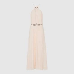 Reiss Pink Marta Cut Out Midi Dress -Exquisite Clothing 18022821 3