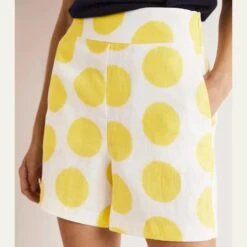Boden Lemon Spotted Georgina Shorts