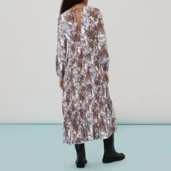 WHISTLES Multi Leio Printed Midi Dress -Exquisite Clothing 18150279 2