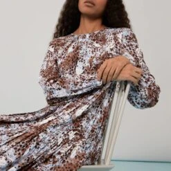 WHISTLES Multi Leio Printed Midi Dress -Exquisite Clothing 18150279 3