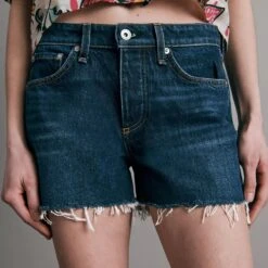 Rag & Bone Dark Blue Dre Low Rise Shorts Dre Low-Rise Short -Exquisite Clothing 18157851 3