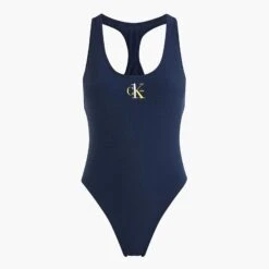 Calvin Klein Navy Racer Back Swimsuit