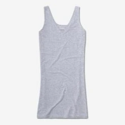DEREK ROSE Grey Ethan 1 V-Neck Sleep Tee