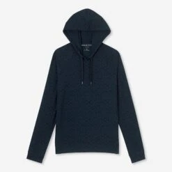 DEREK ROSE Navy London Hoodie