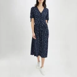 Crew Clothing Multi Tie Cuff Cotton Jersey Dress -Exquisite Clothing 18232368 3