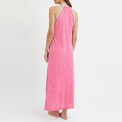 N°· Eleven Hot Pink Jersey Trim Maxi Dress 7 N°· Eleven Hot Pink Jersey Trim Maxi Dress -Exquisite Clothing 18243841 2