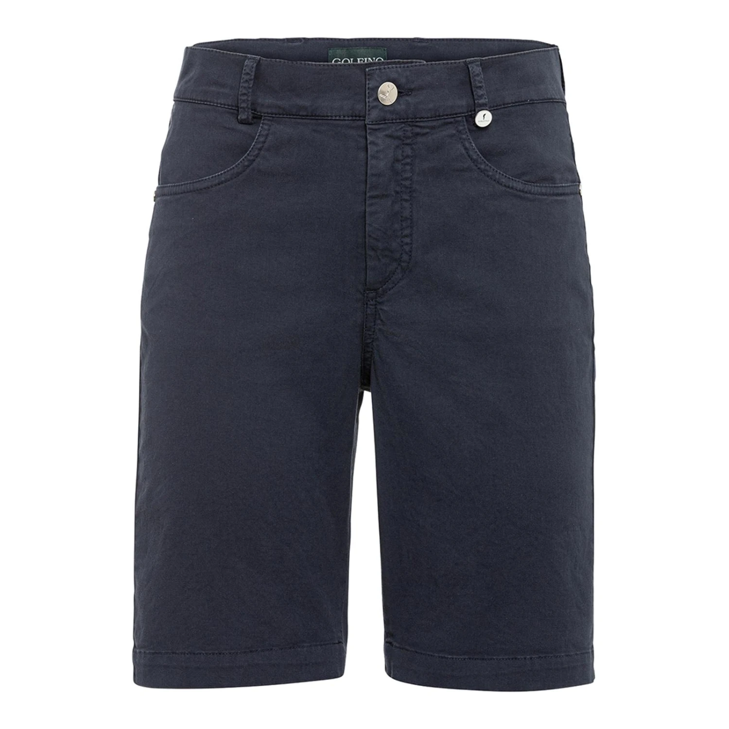 GOLFINO Navy Cotton Stretch Five Pocket Shorts 3 GOLFINO Navy Cotton Stretch Five Pocket Shorts