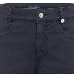 GOLFINO Navy Cotton Stretch Five Pocket Shorts 7 GOLFINO Navy Cotton Stretch Five Pocket Shorts -Exquisite Clothing 18273408 3