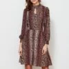 SOSANDAR Leopard Print Flared Dress -Exquisite Clothing 18276871 1