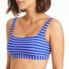 Sea Level Cobalt Chamarel Square Neck Bra Top -Exquisite Clothing 18301630 1