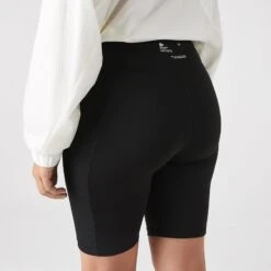 Lacoste Black High Waisted Bicycle Shorts -Exquisite Clothing 18303980 2