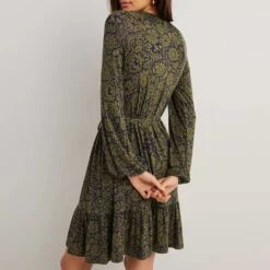 Boden Green Foliage Crew Neck Jersey Mini Dress -Exquisite Clothing 18307914 3