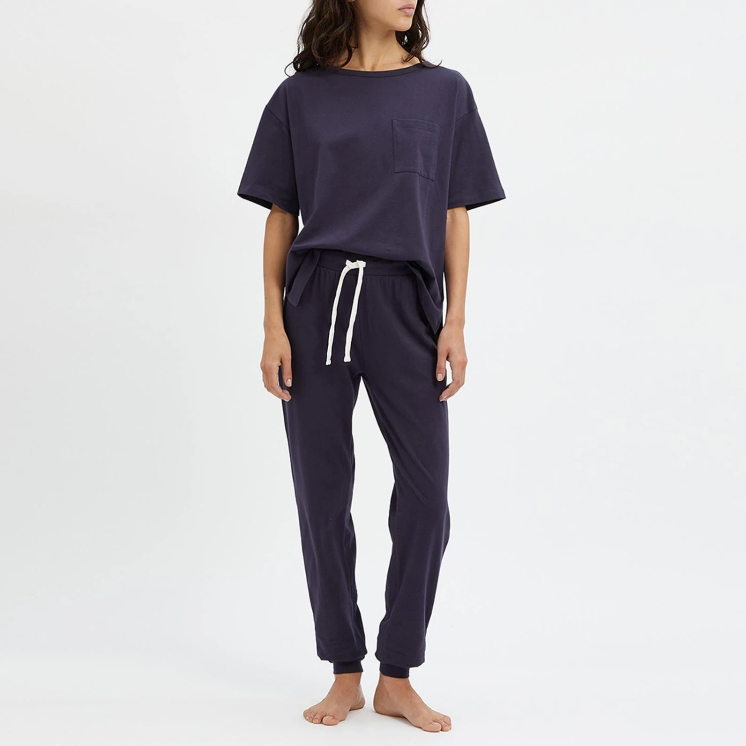 N°· Eleven Navy Cotton Short Sleeve Pyjama Set 3 N°· Eleven Navy Cotton Short Sleeve Pyjama Set