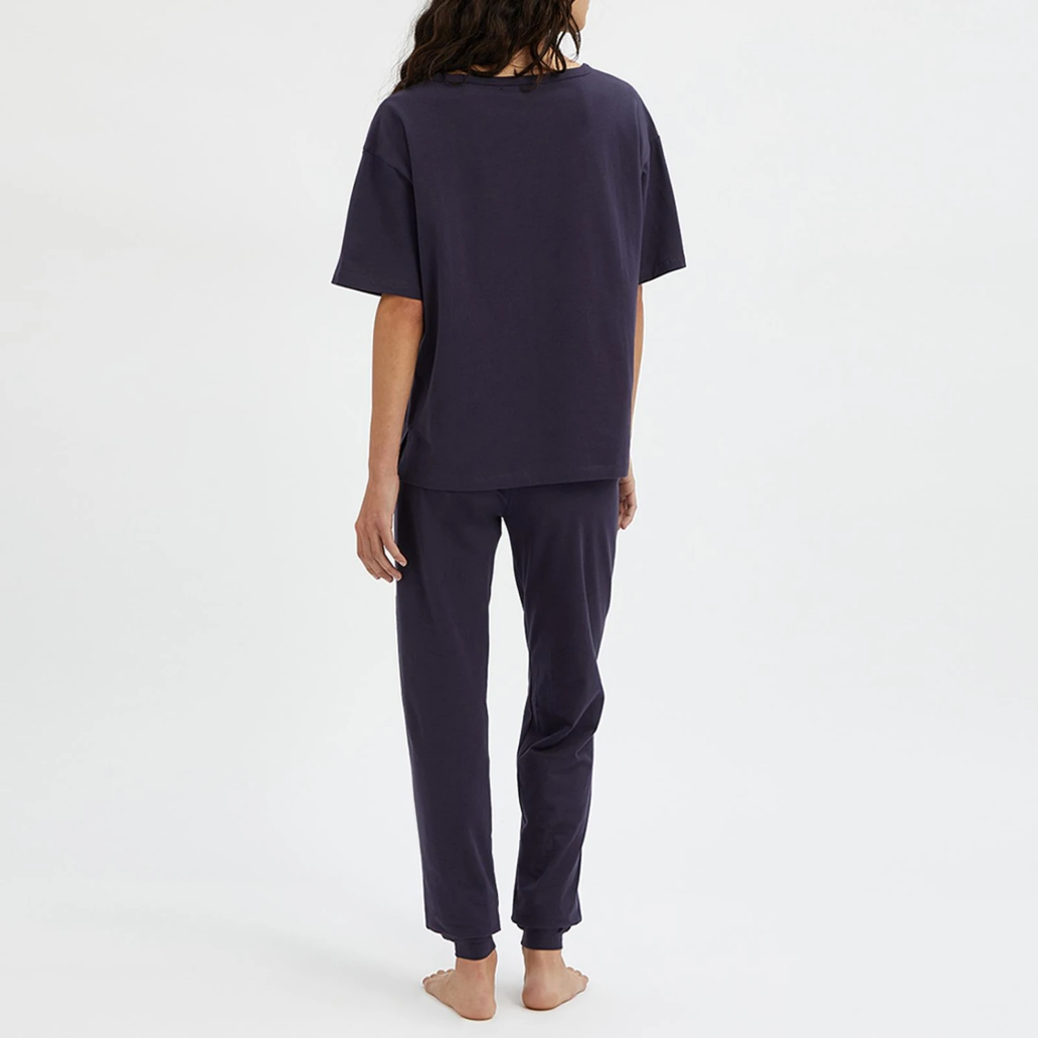 N°· Eleven Navy Cotton Short Sleeve Pyjama Set 4 N°· Eleven Navy Cotton Short Sleeve Pyjama Set - Image 2