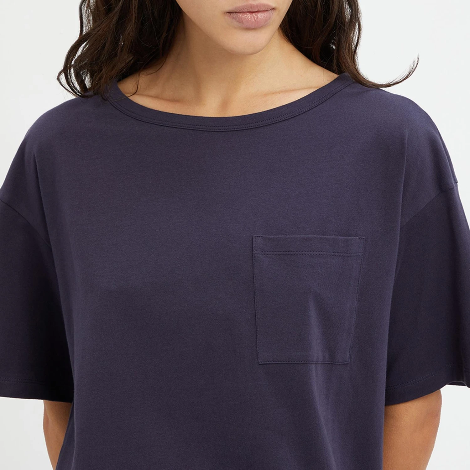 N°· Eleven Navy Cotton Short Sleeve Pyjama Set 5 N°· Eleven Navy Cotton Short Sleeve Pyjama Set - Image 3