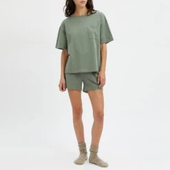 N°· Eleven Sage Cotton Pyjama Short Set -Exquisite Clothing 18341153 5