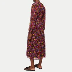 Jigsaw Pink Wild Meadow Midi Dress -Exquisite Clothing 18357378 2