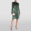 MAX & Co. Max&Co. Green Metallic Cortesia Dress -Exquisite Clothing 18359535 1