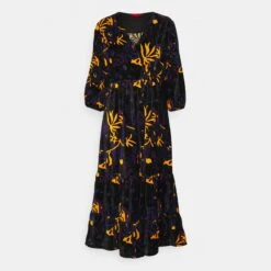 MAX & Co. Max&Co. Black Floral Frate Dress -Exquisite Clothing 18359679 4