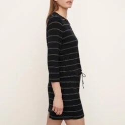 Vince Black Stripe Cotton Blend Short -Exquisite Clothing 18362048 3