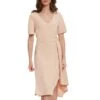 Gina Bacconi Soft Peach Mylee Crepe Dress -Exquisite Clothing 18371483 1