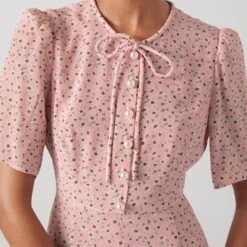 L K Bennett Pink Montana Silk Dress -Exquisite Clothing 18377616 3