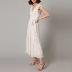 Temperley London Cream Moon Midi Dress -Exquisite Clothing 18384311 3