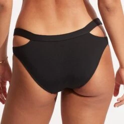 Seafolly Black Split Band Hipster Bikini Bottoms -Exquisite Clothing 18406691 4