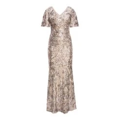 Gina Bacconi Mink Jeselle Sequin Gown -Exquisite Clothing 18413423 4