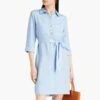 Heidi Klein Blue Tencel Shirt Dress 2 Heidi Klein Blue Tencel Shirt Dress -Exquisite Clothing 18422493 1