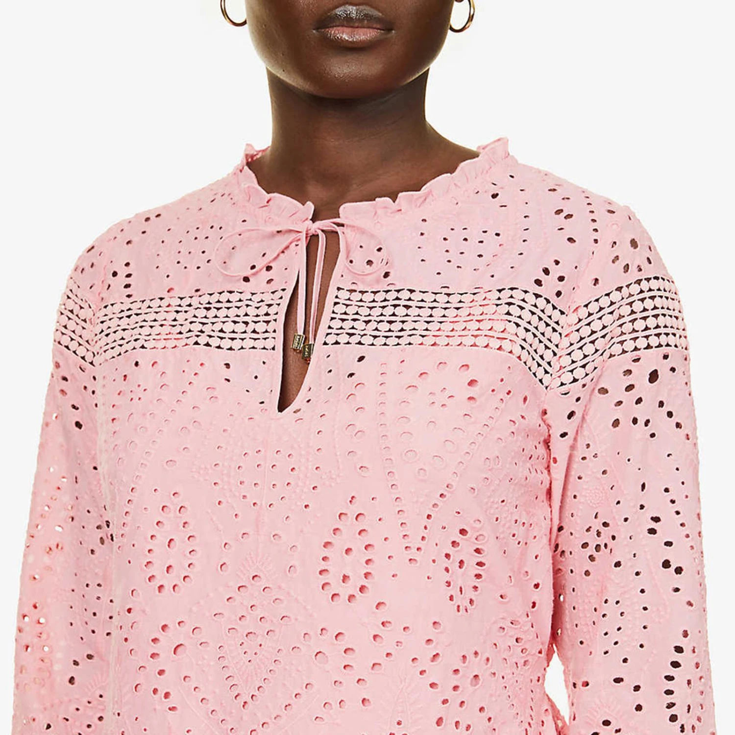 Heidi Klein Pink Lace Insert Mini Tunic 5 Heidi Klein Pink Lace Insert Mini Tunic - Image 3