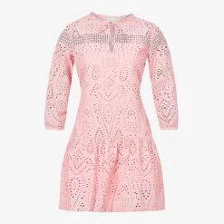 Heidi Klein Pink Lace Insert Mini Tunic 9 Heidi Klein Pink Lace Insert Mini Tunic -Exquisite Clothing 18422579 4