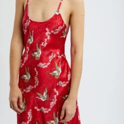 Their Nibs Red Swan Print Satin Slip -Exquisite Clothing 18425363 3