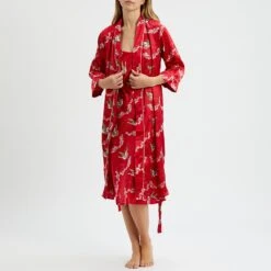 Their Nibs Red Swan Print Satin Slip -Exquisite Clothing 18425363 4