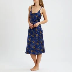 Their Nibs Blue Star Print Satin Slip