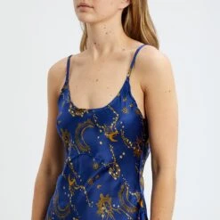 Their Nibs Blue Star Print Satin Slip -Exquisite Clothing 18425383 3