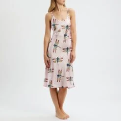Their Nibs Multi Dragonfly Print Satin Slip