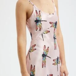 Their Nibs Multi Dragonfly Print Satin Slip -Exquisite Clothing 18425393 3