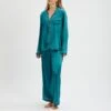 Their Nibs Blue Plain Long Satin Pyjamas -Exquisite Clothing 18425413 1