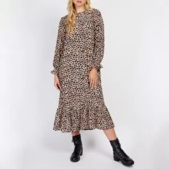 Somerset By Alice Temperley Leopard Print Tiered Smock Dress