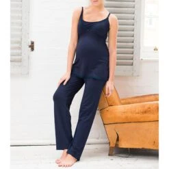 JoJo Maman Bebe Navy Stretch Pyjama Bottoms