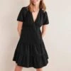 Boden Black Jersey Seersucker Dress -Exquisite Clothing 18447729 1